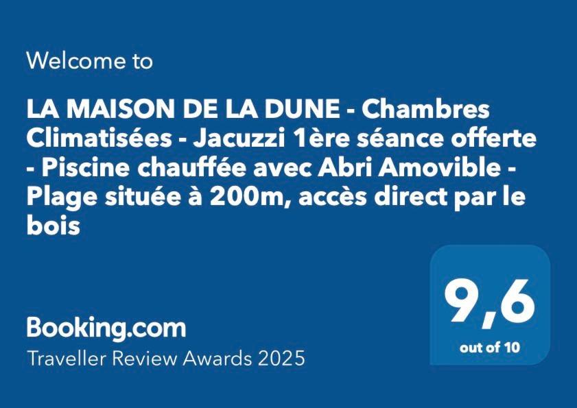 La Maison De La Dune - Climatisees - Jacuzzi 1ere Seance Offerte - Piscine Chauffee Avec Abri Amovible - Situee A 200m, Acces Direct Par Le Bois Gasthuis La Couarde-sur-Mer